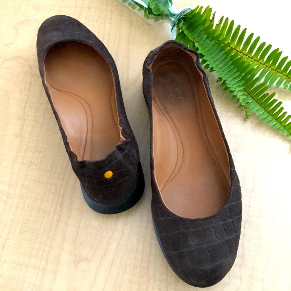Samuel Hubbard Brown Suede Ballet Flats